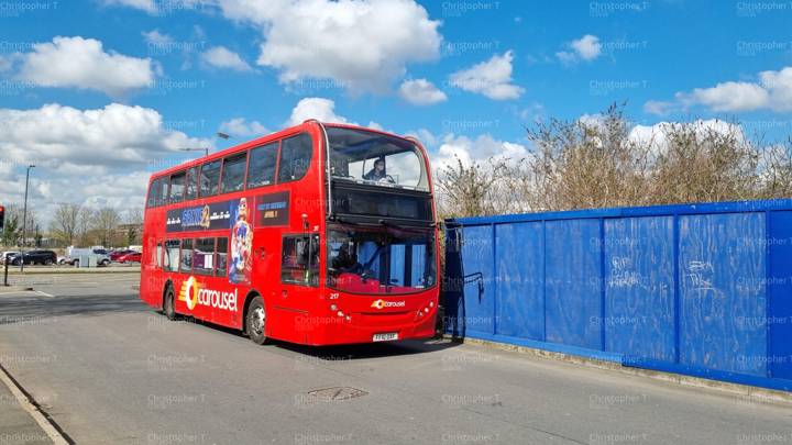 Image of Carousel Buses vehicle 217. Taken by Christopher T at 12.05.58 on 2022.03.18